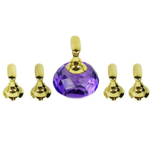 Подставка (держатель) под типсы на магнитной основе "Бриллиант" 5 шт, фиолетовая, Цвет: Фиолетовая
