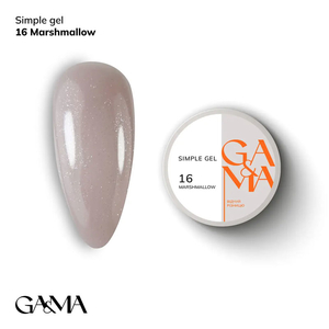 Гель для укрепления и наращивания GaMa Simple Gel №016 Marshmallow 30 мл, Объем: 30 мл, Цвет: 016