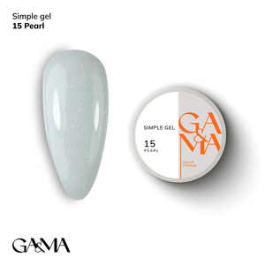Гель для укрепления и наращивания GaMa Simple Gel №015 Pearl 15 мл, Объем: 15 мл, Цвет: 015
