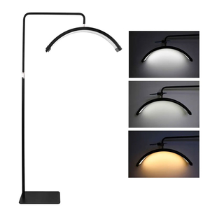 Лампа бестеневая напольная LED MOON 36 Вт Черная, Цвет: Черная