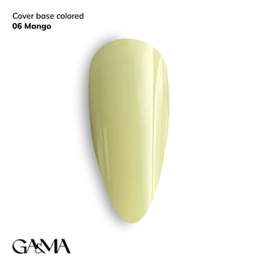Кольорова база GaMa Cover base Colored 006 Mango 15 мл, Об`єм: 15 мл, Колір: 006