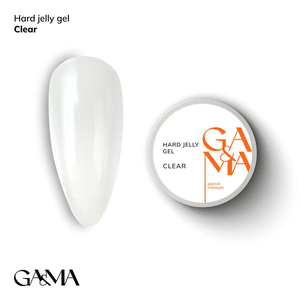 Гель для нарощування моделюючий GaMa Hard Jelly Gel Clear 30 мл, Об`єм: 30 мл, Колір: Clear