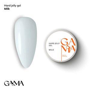 Гель для нарощування моделюючий GaMa Hard Jelly Gel Milk 15 мл, Об`єм: 15 мл, Колір: Milk