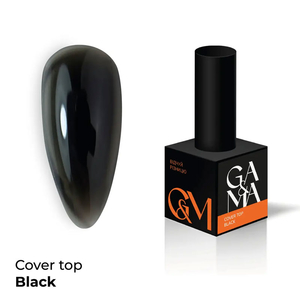 Камуфлирующий топ GaMa Cover Top Black 10 мл, Объем: 10 мл
, Цвет: Black
