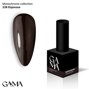 Гель-лак GaMa Gel Polish Monochrome collection №126 Espresso 10 мл, Об`єм: 10 мл
, Колір: 126