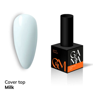 Камуфлирующий топ GaMa Cover Top Milk 10 мл, Объем: 10 мл
, Цвет: Milk
