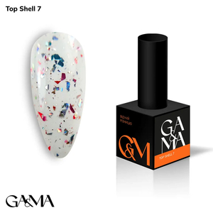 Топ для гель-лака без ЛС GaMa Top Shell №007 10 мл, Объем: 10 мл, Цвет: 007
