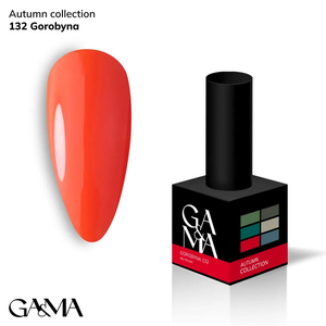 Гель-лак GaMa Gel Polish Autumn collection №132 Gorobyna 10 мл, Об`єм: 10 мл
, Колір: 132