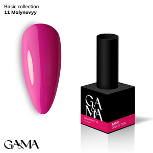 Гель-лак GaMa Gel ​Polish Basic collection 011 malynovyі 10 мл, Цвет: 011