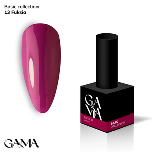 Гель-лак GaMa Gel ​Polish Basic collection 013 fuksiya 10 мл, Цвет: 013