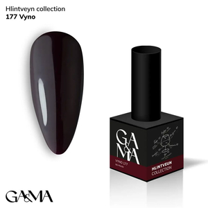 Гель-лак GaMa Gel ​Polish Hlintveyn collection 177 vyno 10 мл, Цвет: 177