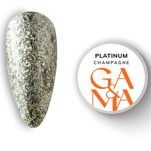 Гель для дизайну рідка фольга GaMa Platinum Champagne 5 мл, Колір: Champagne