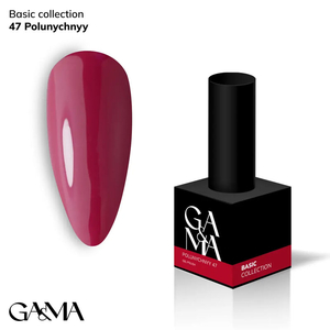 Гель-лак GaMa Gel ​Polish Basic collection 047 polunychnyy 10 мл, Цвет: 047