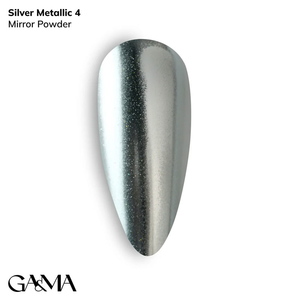 Втирка для нігтів GaMa Silver metallic 004 0,3 г, Колір: 004