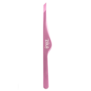 Пинцет скошенный профессиональный для бровей ZOLA LIGHT PINK, Цвет: Light Pink