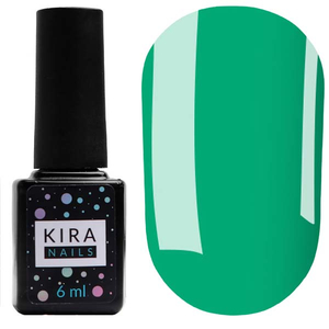ЗНИЖКА Гель-лак Kira Nails №028 (зелений, емаль), 6 мл