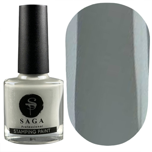 Лак-краска для стемпинга SAGA 22 светло-серый 8 мл, Цвет: 22