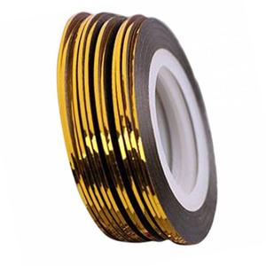 Стрічка для дизайну нігтів 0,1 мм золото, Колір: золото