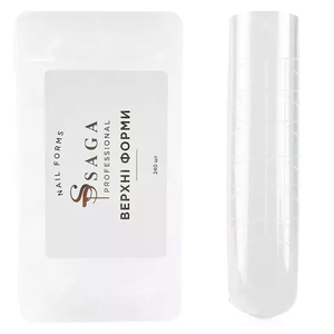 Верхние формы для наращивания SAGA Top Nail Forms Square 24 шт, Количество: 24 шт, Размер: Square