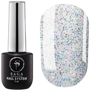 ЗНИЖКА!Топ для гель-лаку без липкого шару Saga Crush Top №08, 9 мл, Колір: 08
