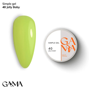 Гель для укрепления и наращивания GaMa Simple Gel №040 Jelly Baby 30 мл, Объем: 30 мл, Цвет: 040