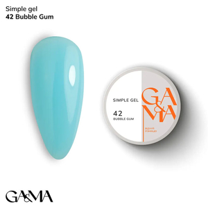 Гель для укрепления и наращивания GaMa Simple Gel №042 Bubble Gum 15 мл, Объем: 15 мл, Цвет: 042