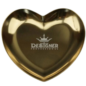 Металевий лоток для зберігання інструментів Designer Серце (9.3х9,3 см) Gold, Колір: Gold
