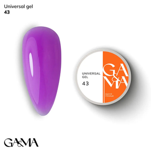 Універсальний гель GaMa Universal Gel №043 15 мл, Об`єм: 15 мл, Колір: 043