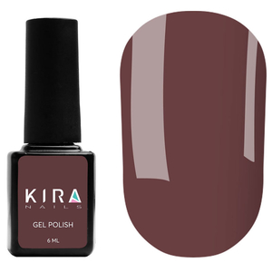 Гель-лак Kira Nails №121 (темно-шоколадний, емаль), 6 мл