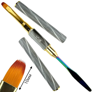 Пензель-шпатель для полігеля Silver, овал №10 G-68, Розмір: Овал, Колір: №10