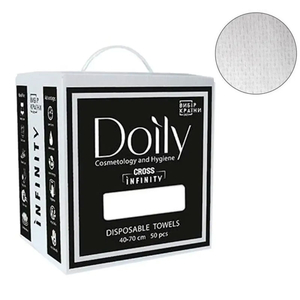 Полотенца в коробке Doily CROSS INFINITY 40х70 см, текстура: сетка, 50 шт