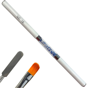 Двосторонній пензель-шпатель для гелю №10 G-59, Розмір: №10