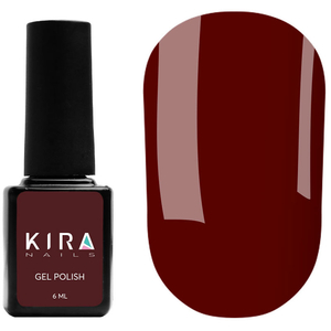 Гель-лак Kira Nails №034 (темний червоний, емаль), 6 мл