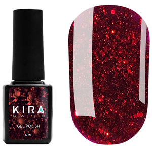 Гель-лак Kira Nails Shine Bright №011, 6 мл, Колір: 011, Колір: Червоний