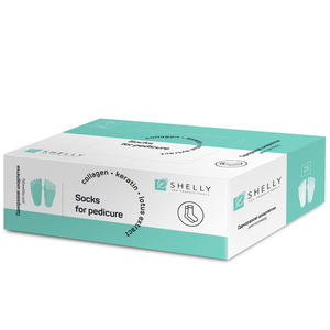 Набор носков для педикюра с эмульсией Shelly, 25 пар, Количество: 25 пар