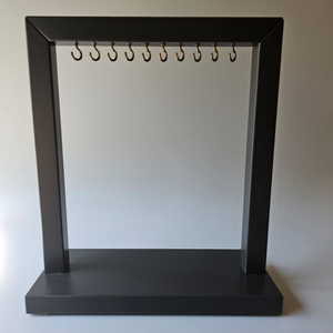 Подставка для типс деревянная, цвет черный, 10 крючков, Цвет: черный