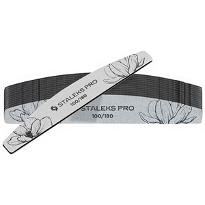 Пилка полумесяц минеральная Staleks EXPERT 40 100/180 грит, Абразивность: 100/180