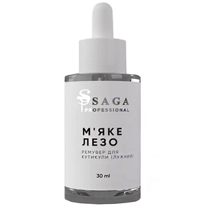 Ремувер для кутикули лужний М'яке лезо Saga 30 мл