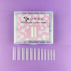 Верхні форми для нарощування нігтів DNKa Professional Top Nail Forms Long Square DNKa, 120pcs