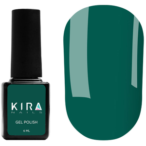 Гель-лак Kira Nails №079 (насыщенный зеленый, эмаль), 6 мл