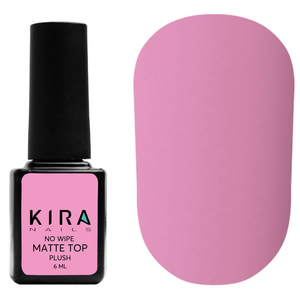 Kira Nails No Wipe Matte Top Coat - матовый закрепитель для гель-лака БЕЗ липкого слоя, 6 мл