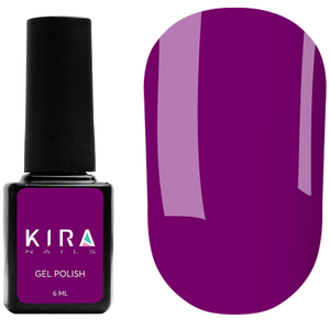 Гель-лак Kira Nails №102 (темна фуксія, емаль), 6 мл