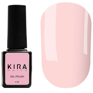 Гель-лак Kira Nails №004 (рожевий камуфляж для френча, емаль), 6 мл