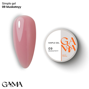 Гель для зміцнення та нарощування GA&MA Simple Gel №009 Muskatnyy 15 мл, Об`єм: 15 мл, Колір: 009