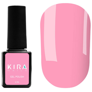 Гель-лак Kira Nails №101 (яскравий рожевий, емаль), 6 мл