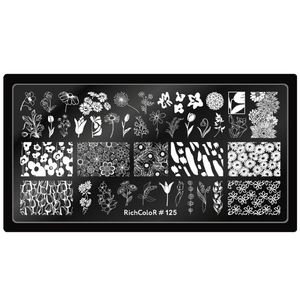 Пластина для стемпинга RichColor-125, Цвет: 125