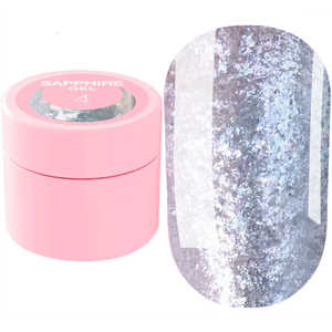 Блискітки для нігтів LUNA Sapphire Gel №4 5 мл, Колір: №4