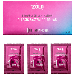 Склад для ламінування у саше 01 ZOLA Lifting Pink Gel  ZOLA Color Lab 1 мл/1 шт, Об`єм: 1 мл, Колір: 01