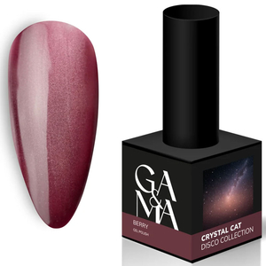 Гель-лак GA&MA Crystal Cat Berry / Крістал Кет Бері 10 мл, Колір: Berry
