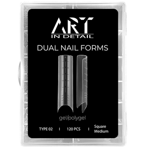 Багаторазові верхні форми ART Dual Nail Forms, Type 02, Розмір: 02